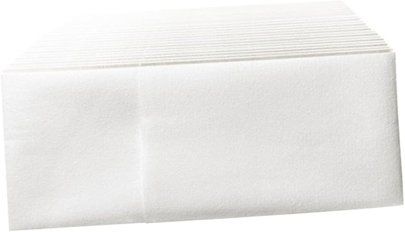 FRCOLOR 50 قطعة مناديل بيضاء قابلة للتخلص منها ناعمة وماصة وصديقة للبشرة لحفلات الزفاف والحفلات والعشاء - Image 1